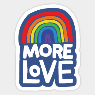 more love rainbow Sticker